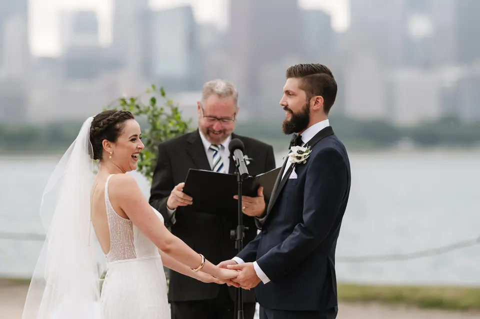 Julia's Wedding near Chicago's lakefront